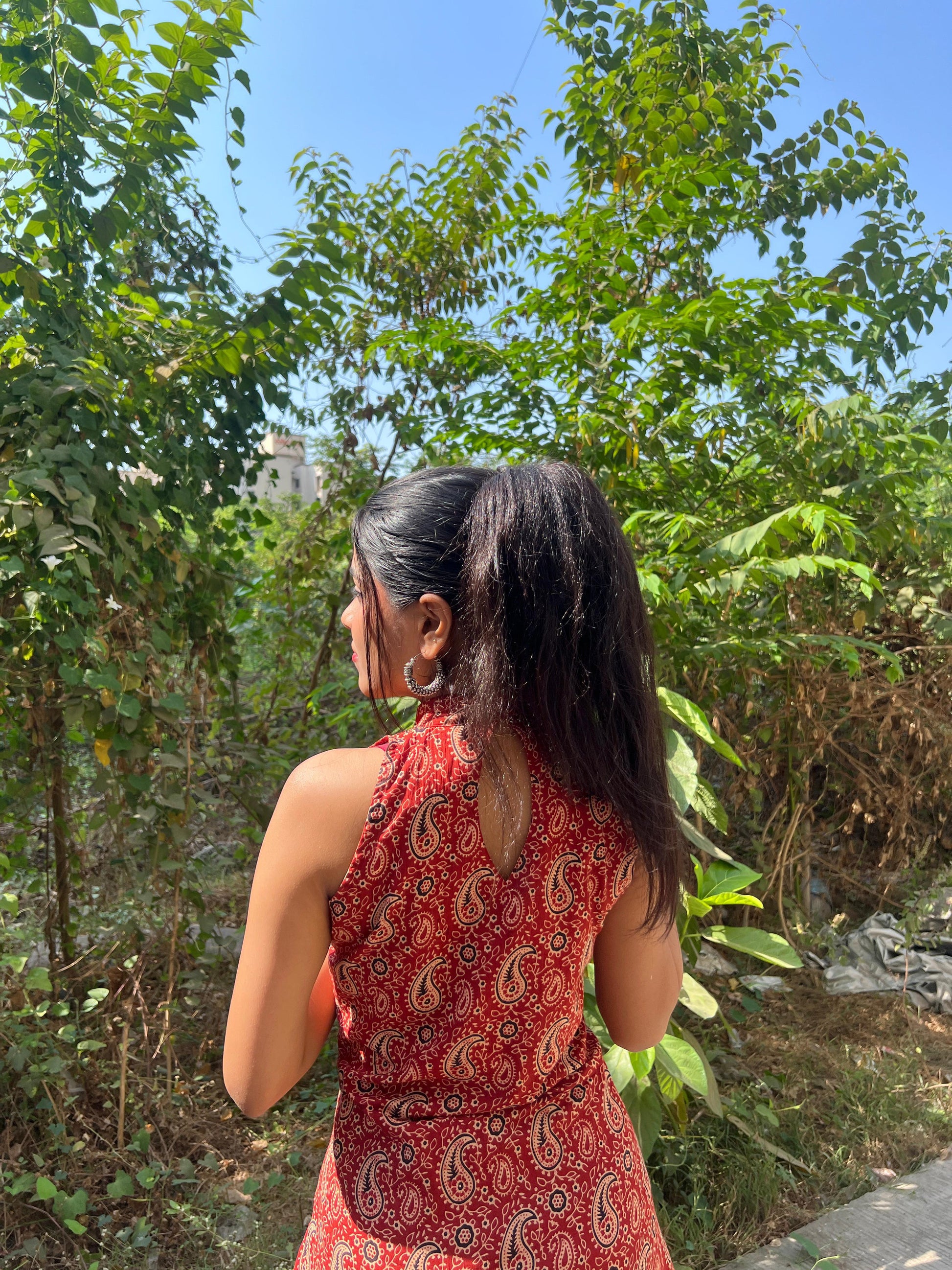 Halter neck Cotton Kurti